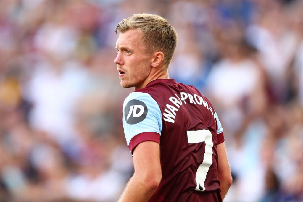 James Ward-Prowse playing for West Ham.